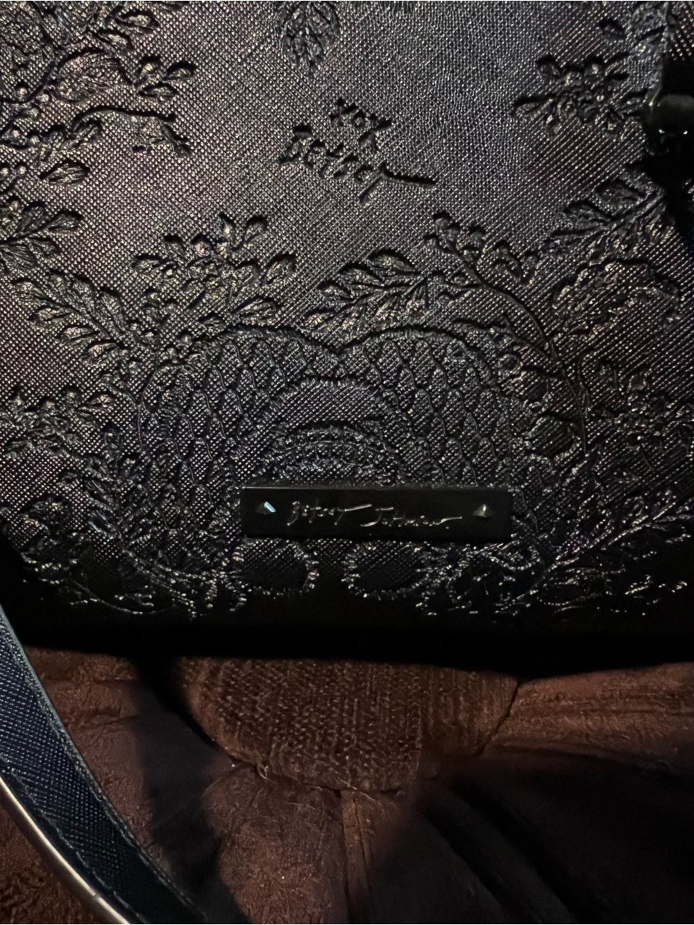 Betsey Johnson skull embossed work tote - Picture 5 of 10